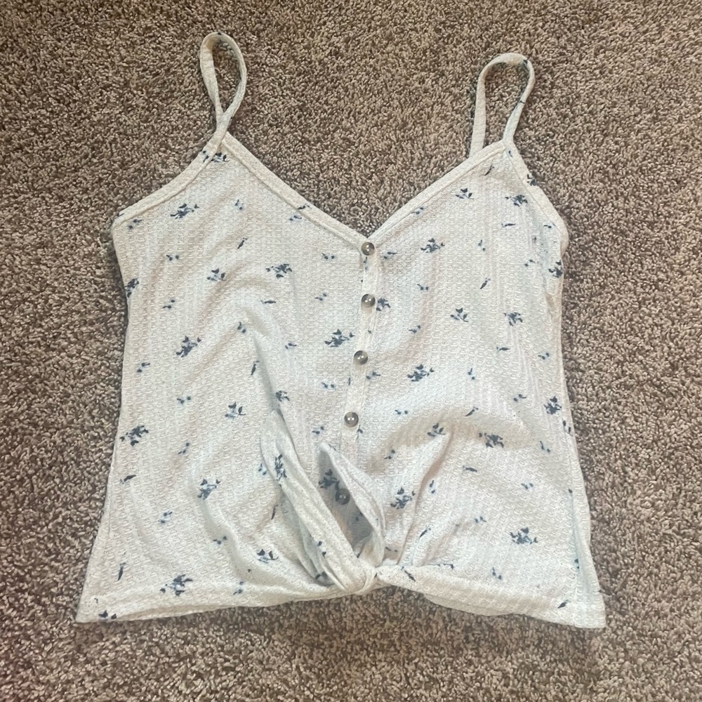 Floral tie Tank top